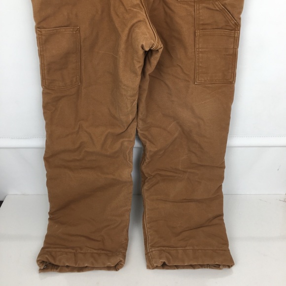 CARHARTT FR Flame Resistant Duck Bib Overalls Quilt Lined Double Knee Men’s 32 - Picture 13 of 17